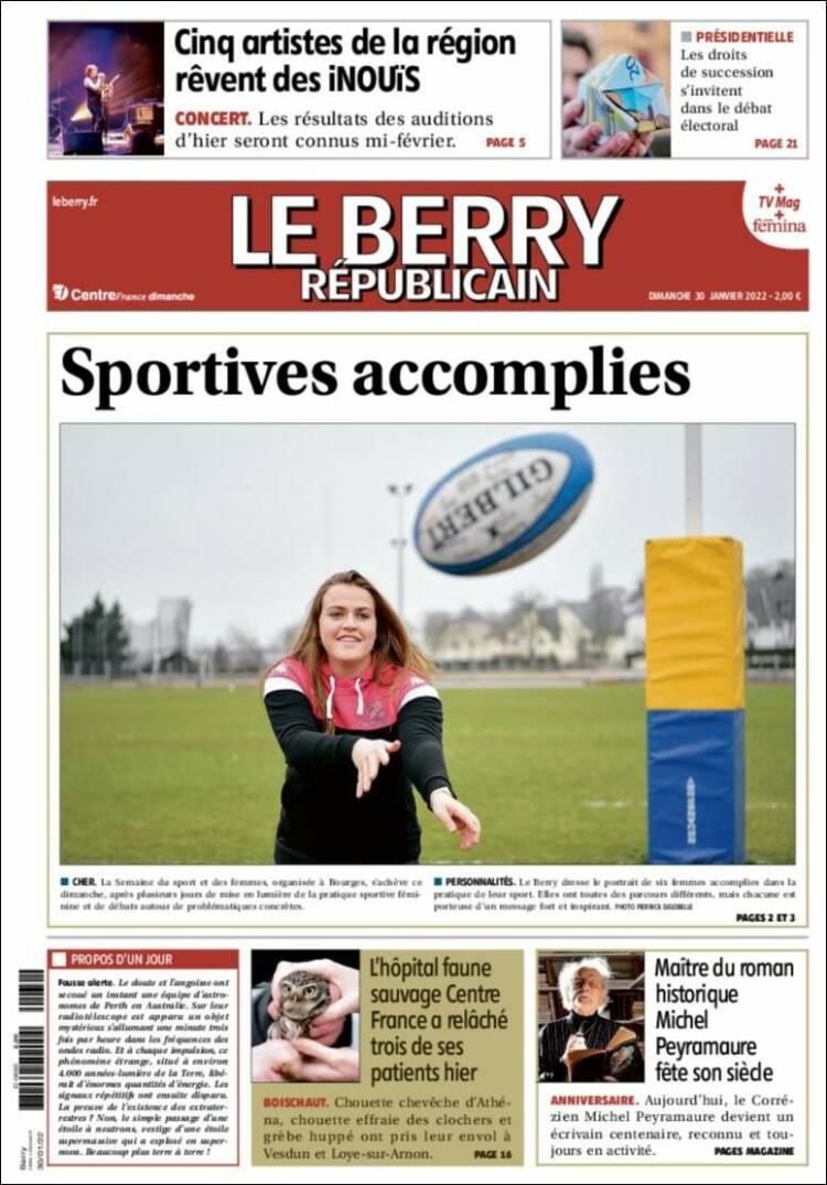 Portada de Berry Republicain (Francia)