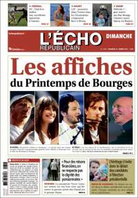 Portada de L'Echo Républicain (Francia)