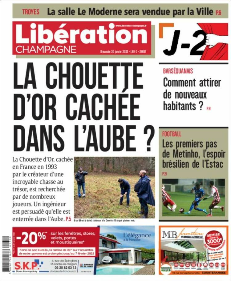Portada de Libération Champagne (Francia)
