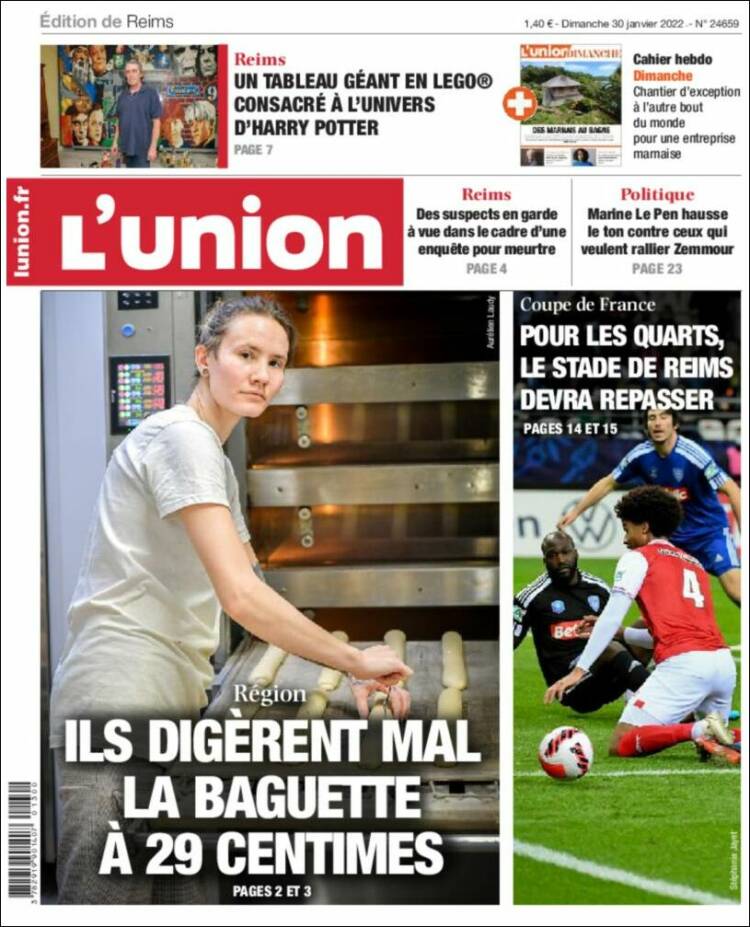 Portada de L'Union (Francia)