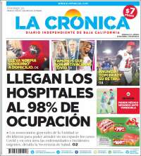 Portada de La Crónica de Baja California (M&eacute;xico)