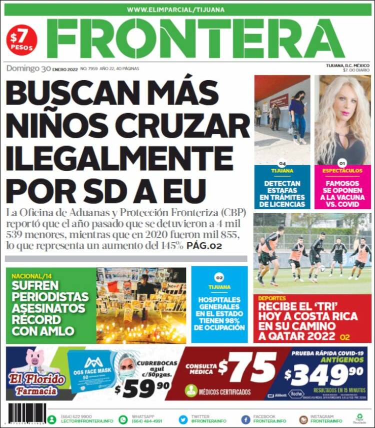 Portada de Frontera (M&eacute;xico)