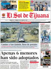 Portada de El Sol de Tijuana (M&eacute;xico)