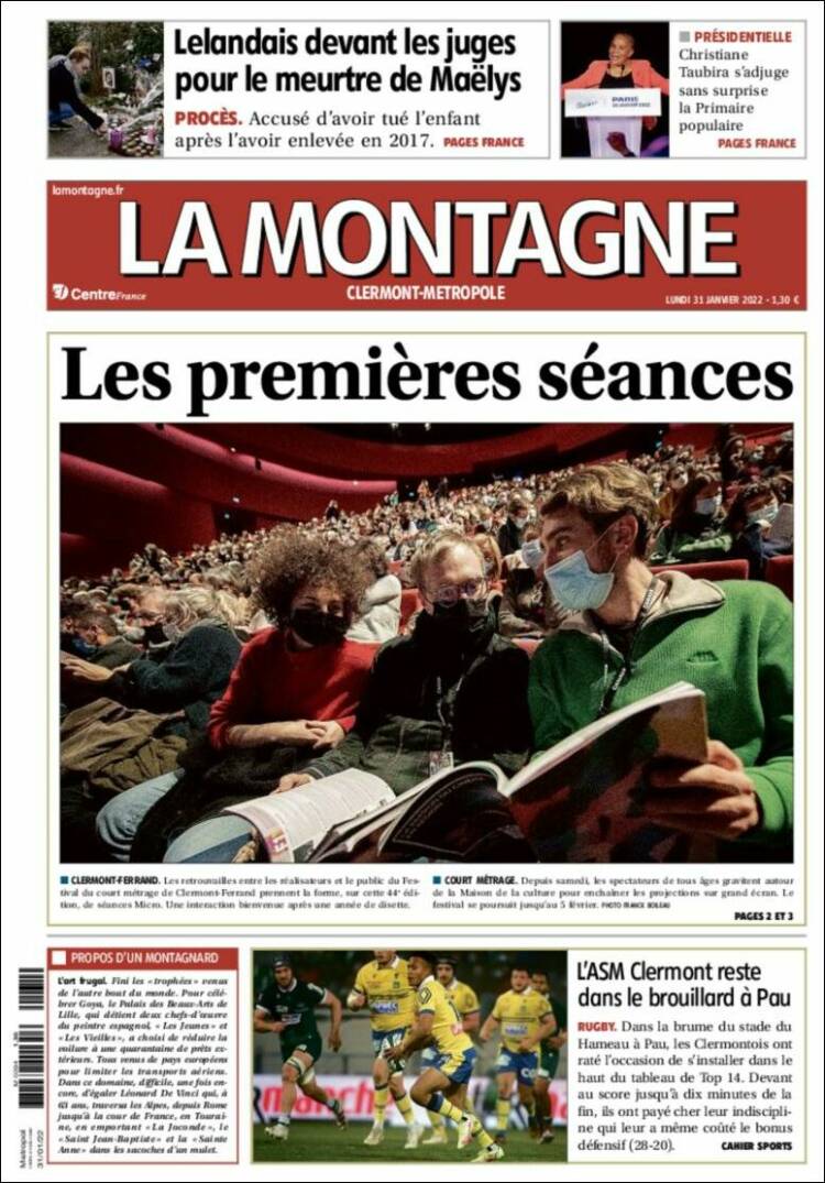 Portada de La Montagne (Francia)