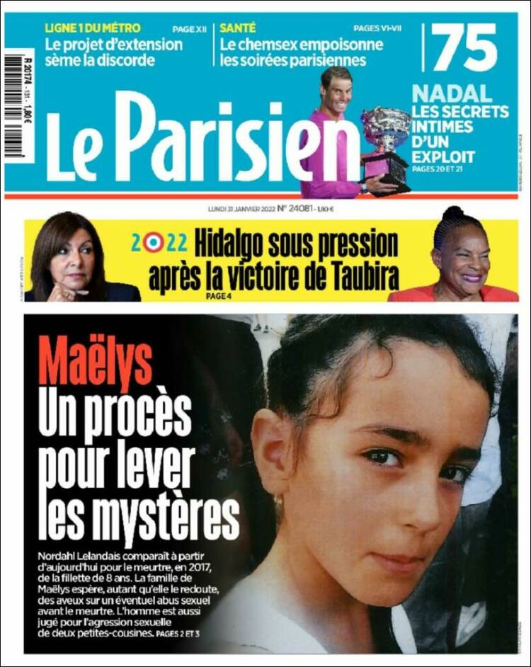 Portada de Le Parisien (France)