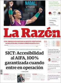 Portada de La Razón (Mexique)