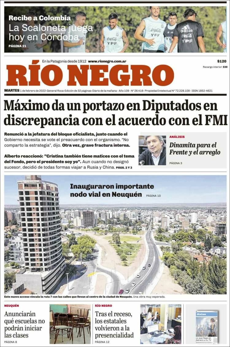 Portada de Rio Negro (Argentina)
