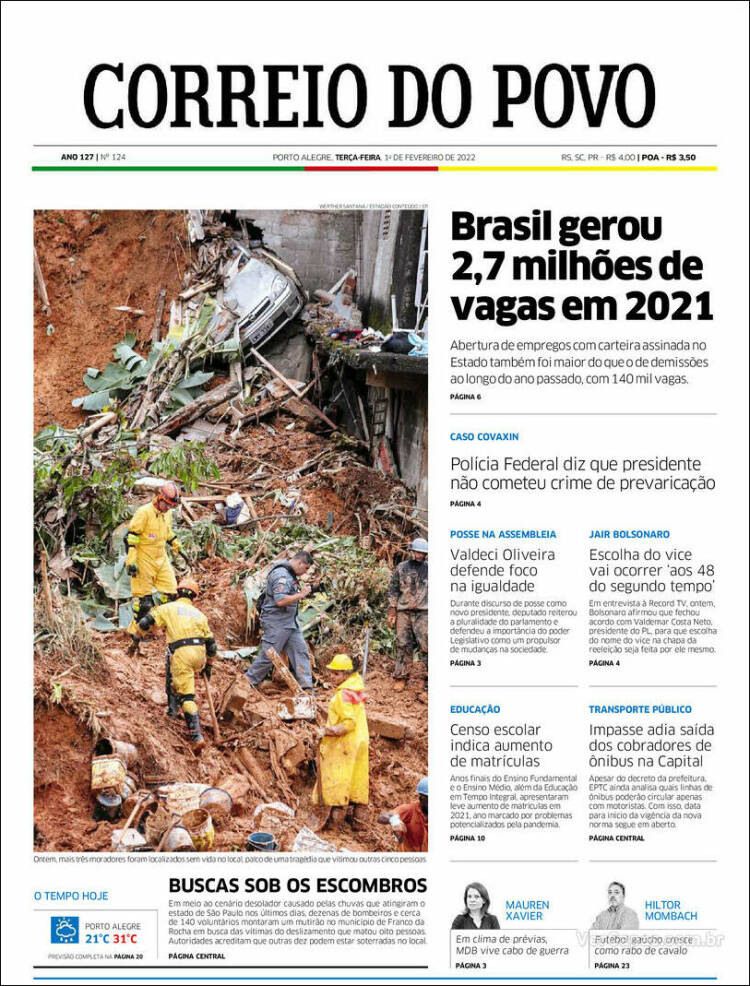 Portada de Correio Do Povo (Brasil)