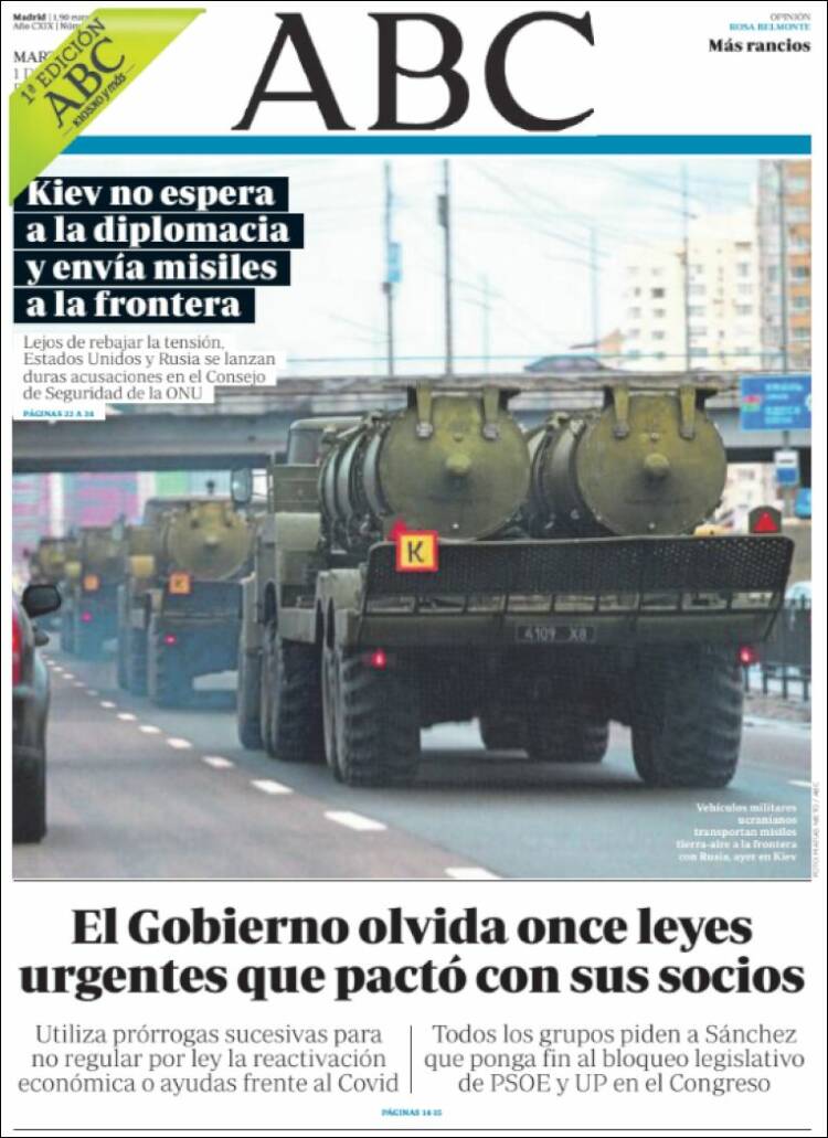 Portada de ABC (España)