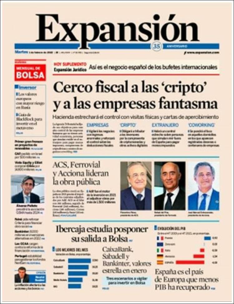 Portada de Expansión (Espa&ntilde;a)