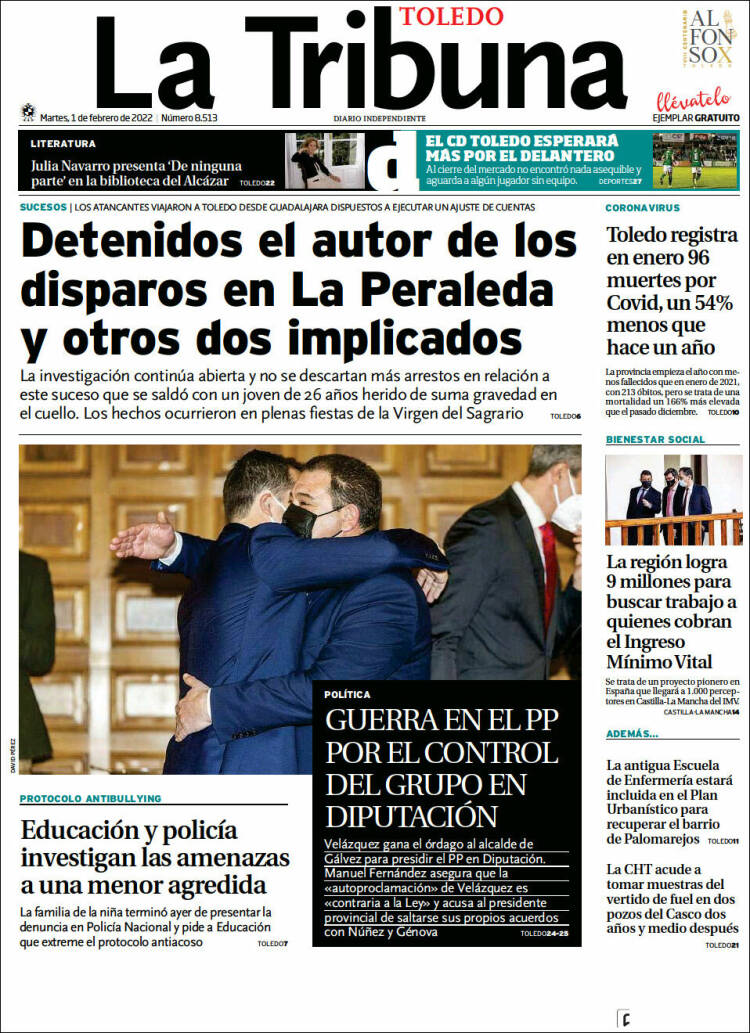 Portada de La Tribuna de Toledo (España)