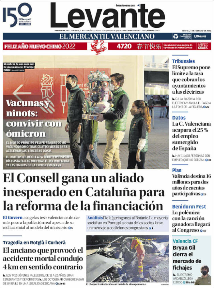 Portada de Levante (España)