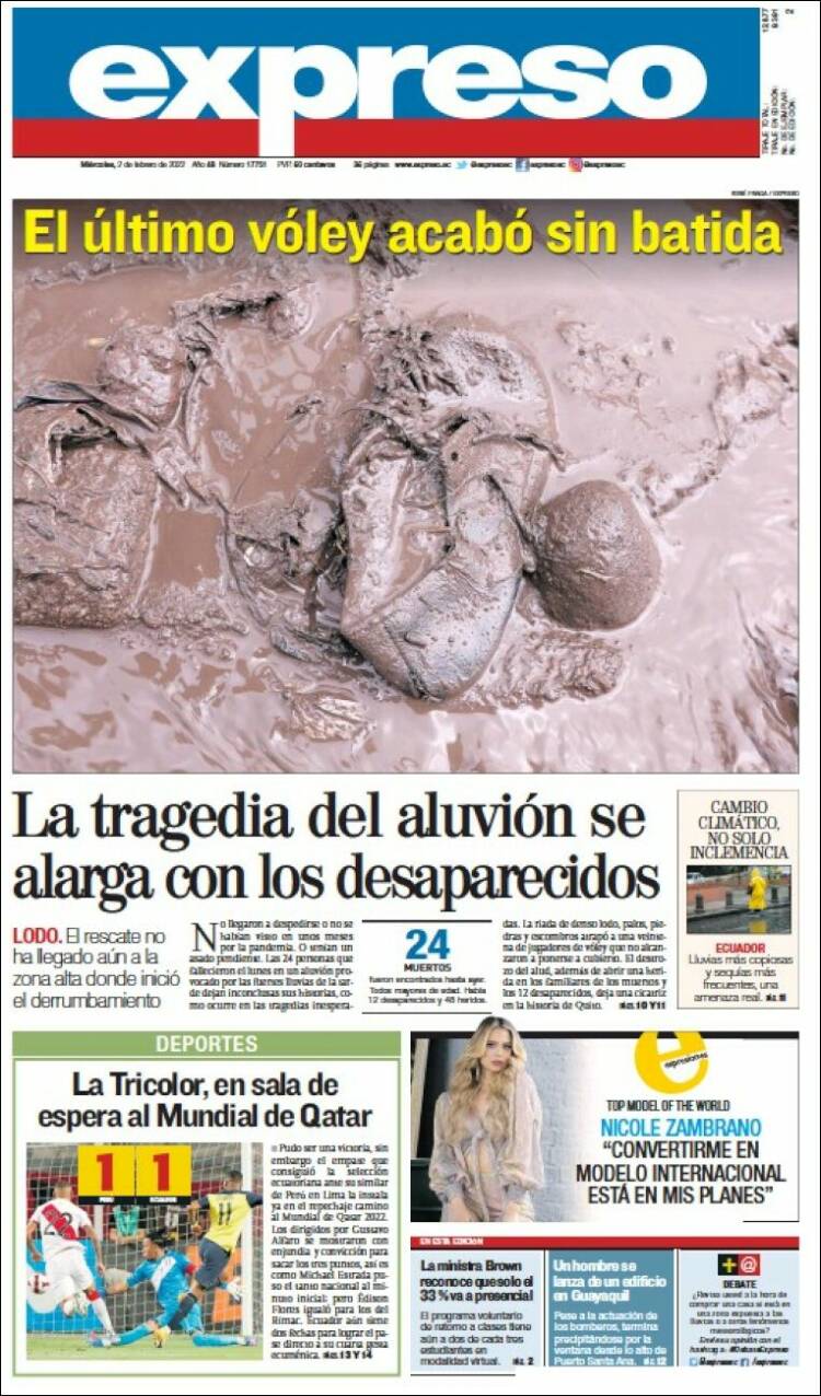Portada de Expreso (Ecuador)