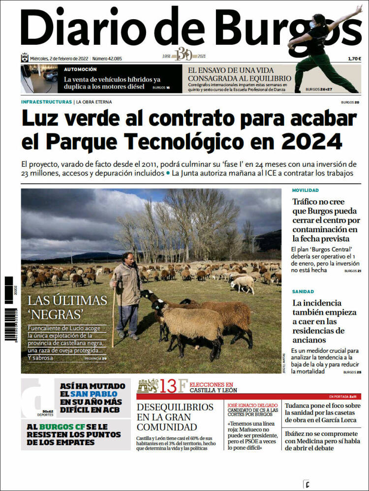 Portada de Diario de Burgos (Espa&ntilde;a)