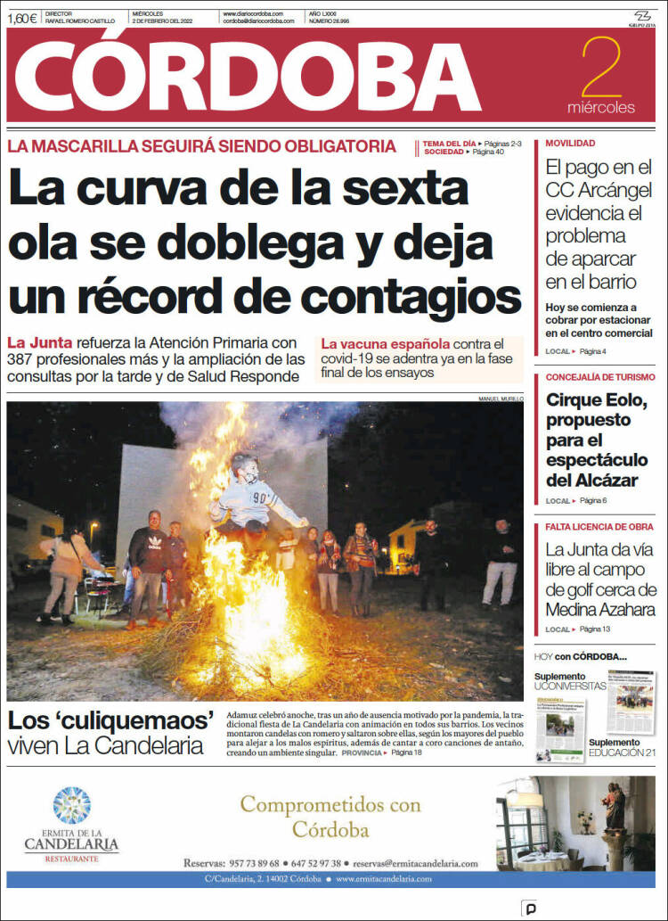 Portada de Diario de Córdoba (Espa&ntilde;a)