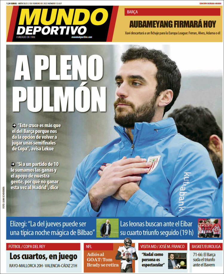 Portada de Mundo Deportivo Bizkaia (Espa&ntilde;a)