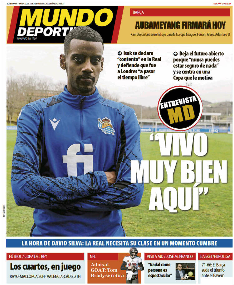 Portada de Mundo Deportivo Gipuzkoa (Espa&ntilde;a)