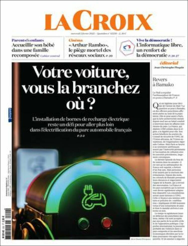 Portada de La Croix (Francia)