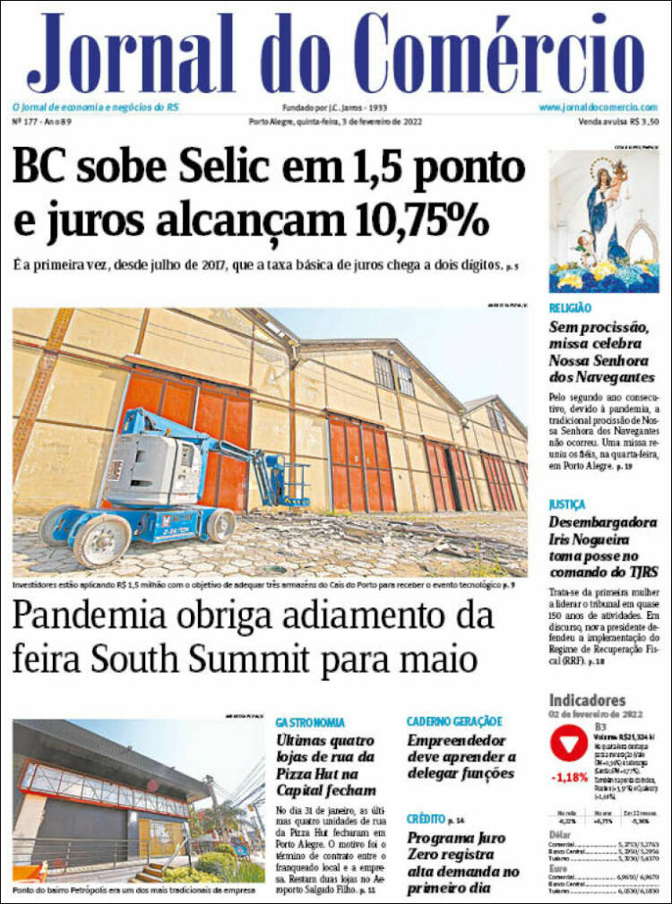 Portada de Jornal do Comércio (Brasil)