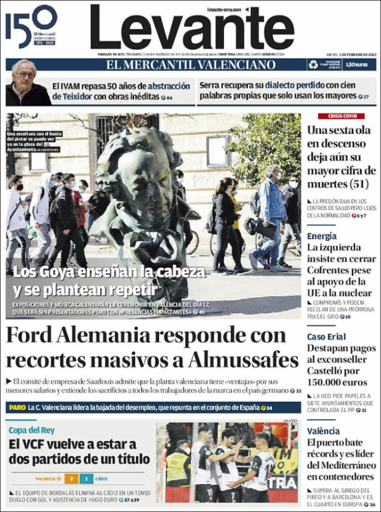 Portada de Levante (Espa&ntilde;a)