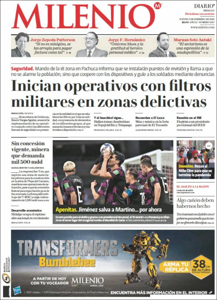 Portada de Milenio de Hidalgo (Mexico)