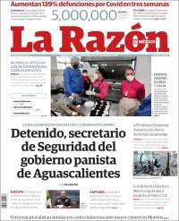 Portada de La Razón (Mexico)