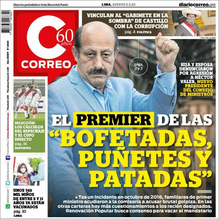 Portada de Diario Correo (Per&uacute;)