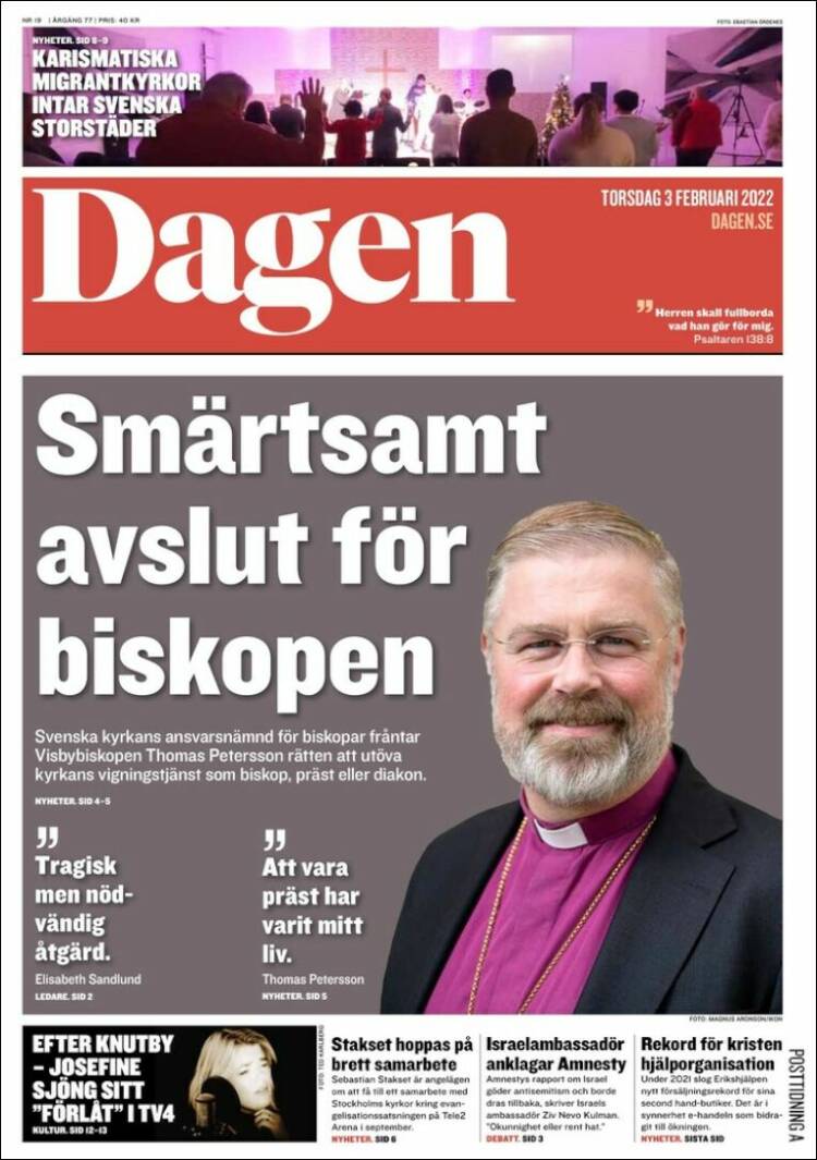 Portada de Dagen (Suecia)