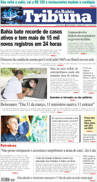 Portada de Tribuna da Bahia (Brasil)