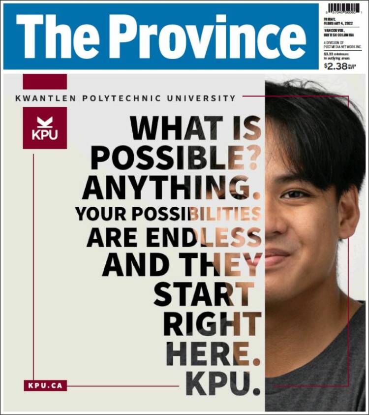 Portada de The Province (Canada)