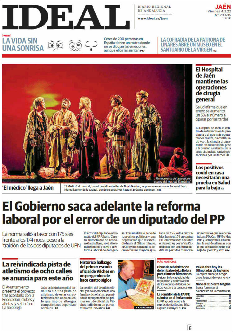 Portada de El Ideal de Jaén (Espagne)