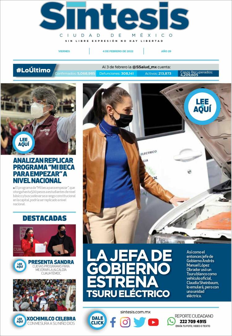 Portada de Síntesis Nacional (M&eacute;xico)