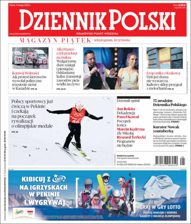 Portada de Dziennik (Polonia)