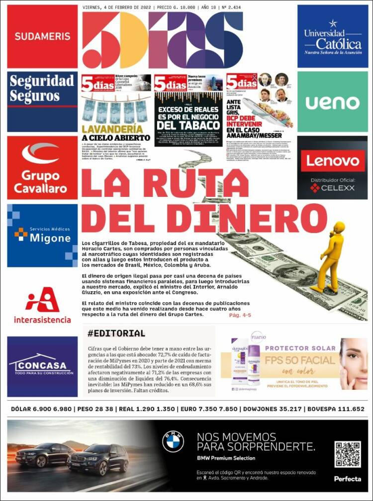 Portada de 5 Días (Paraguay)