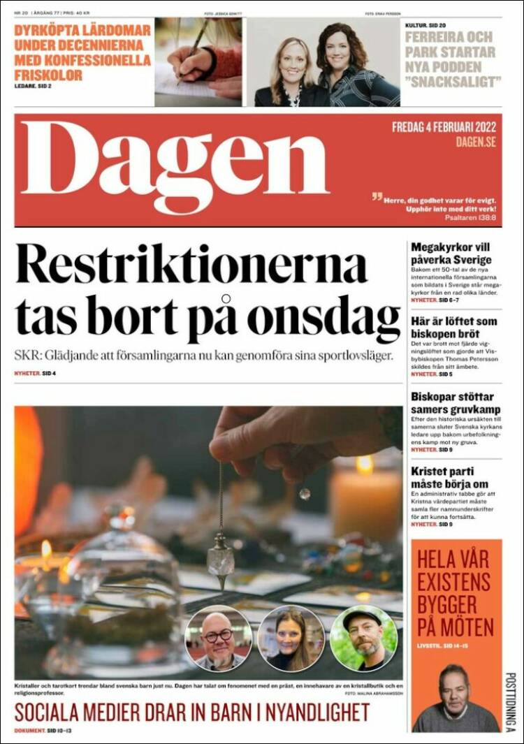 Portada de Dagen (Suecia)
