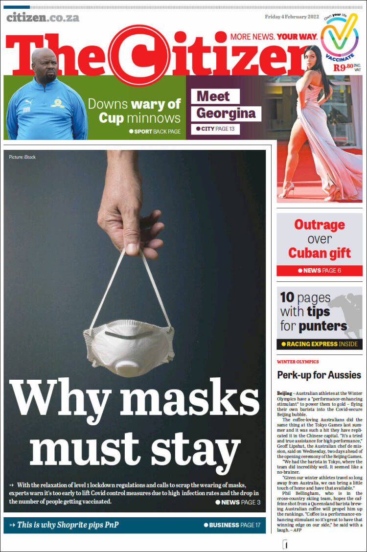 Portada de The Citizen (Sud&aacute;frica)