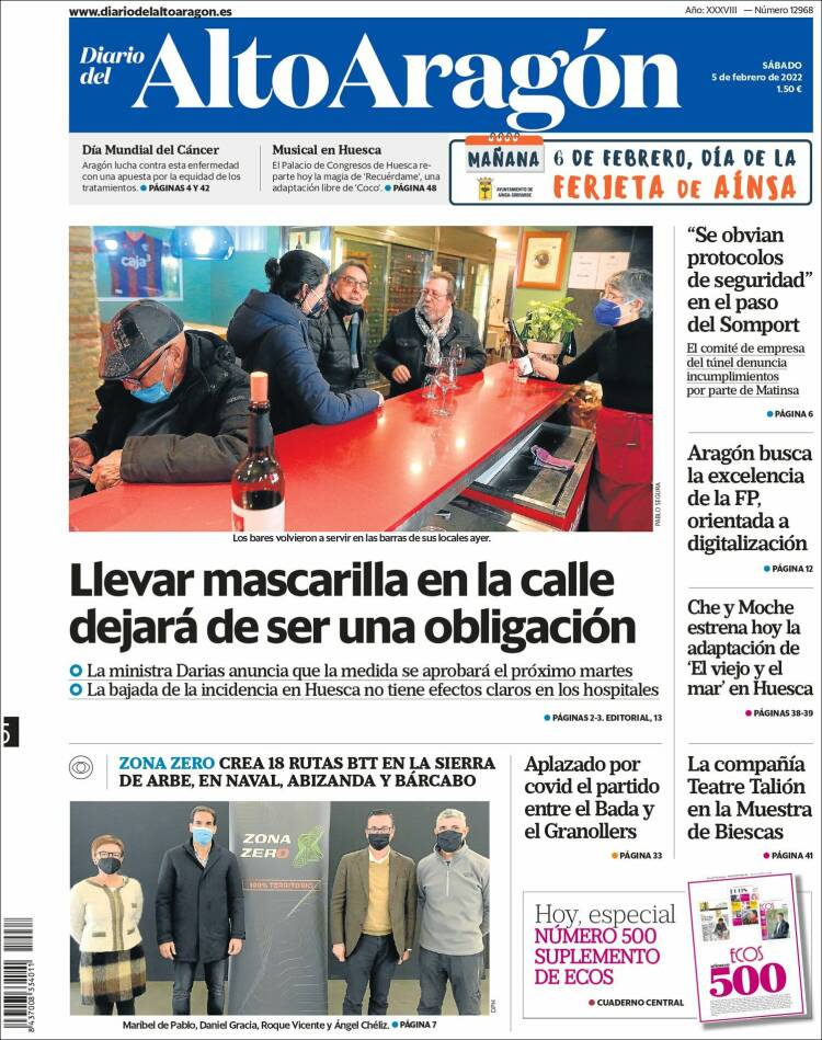 Portada de Diario del AltoAragón (Espa&ntilde;a)