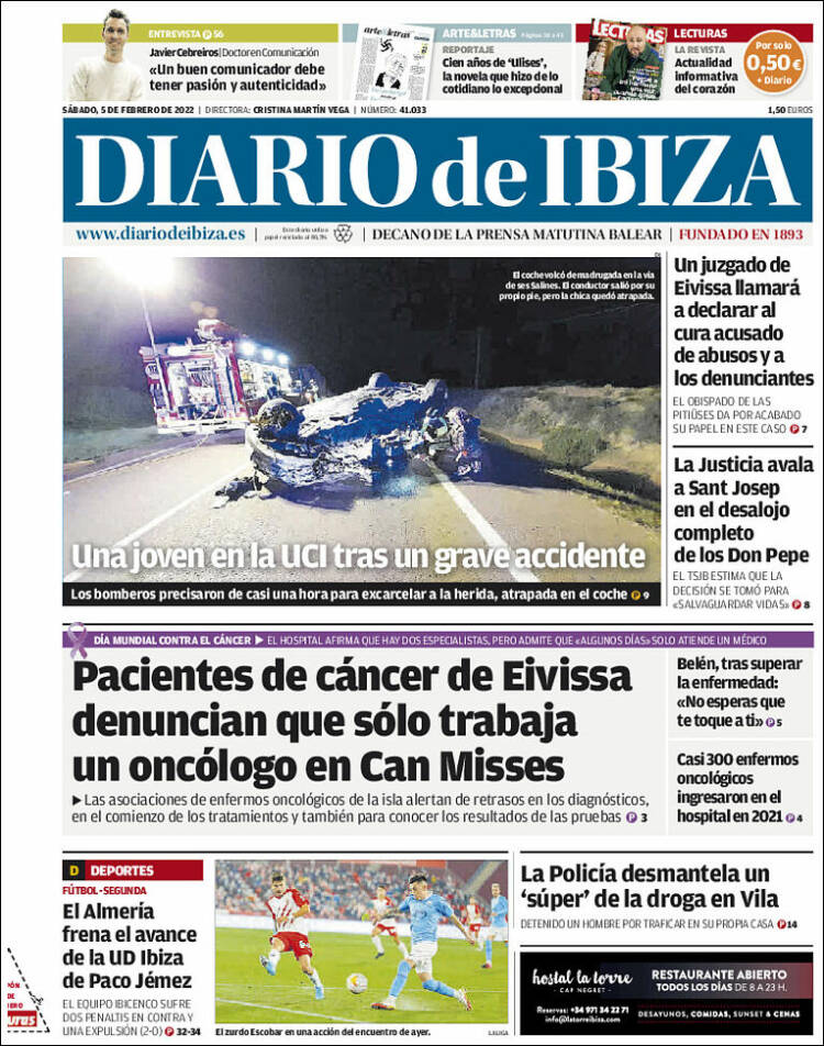 Portada de Diario de Ibiza (Espa&ntilde;a)