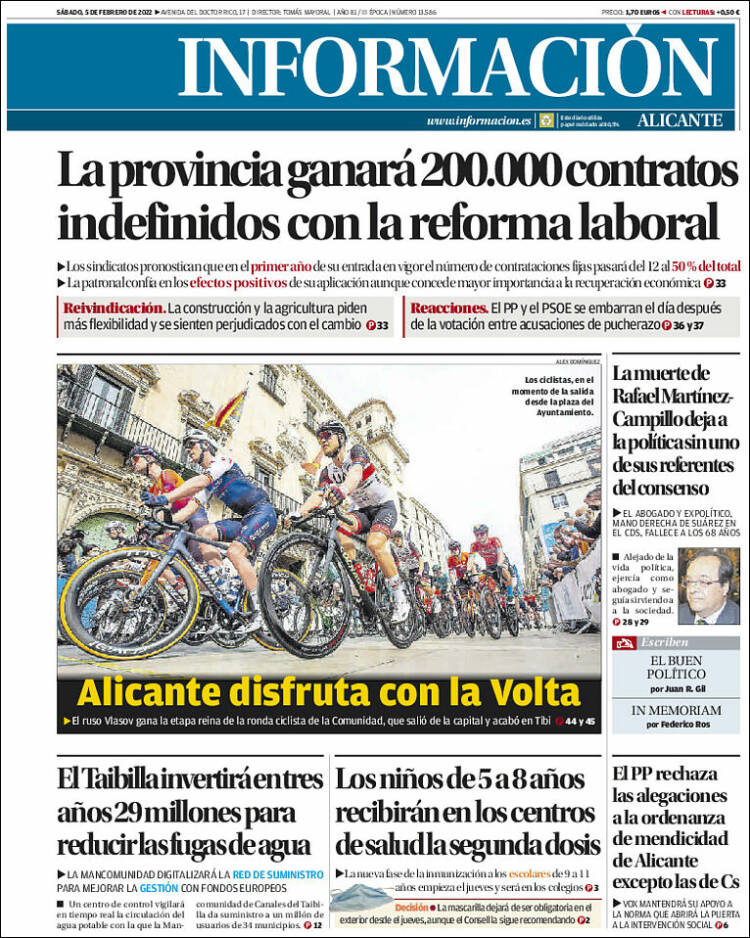 Portada de Diario Información (Espa&ntilde;a)