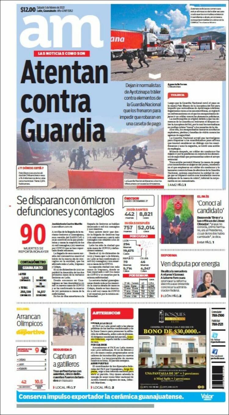 Portada de Al Día A.M. (M&eacute;xico)