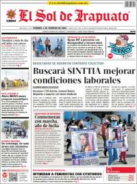 Portada de El Sol de Irapuato (M&eacute;xico)