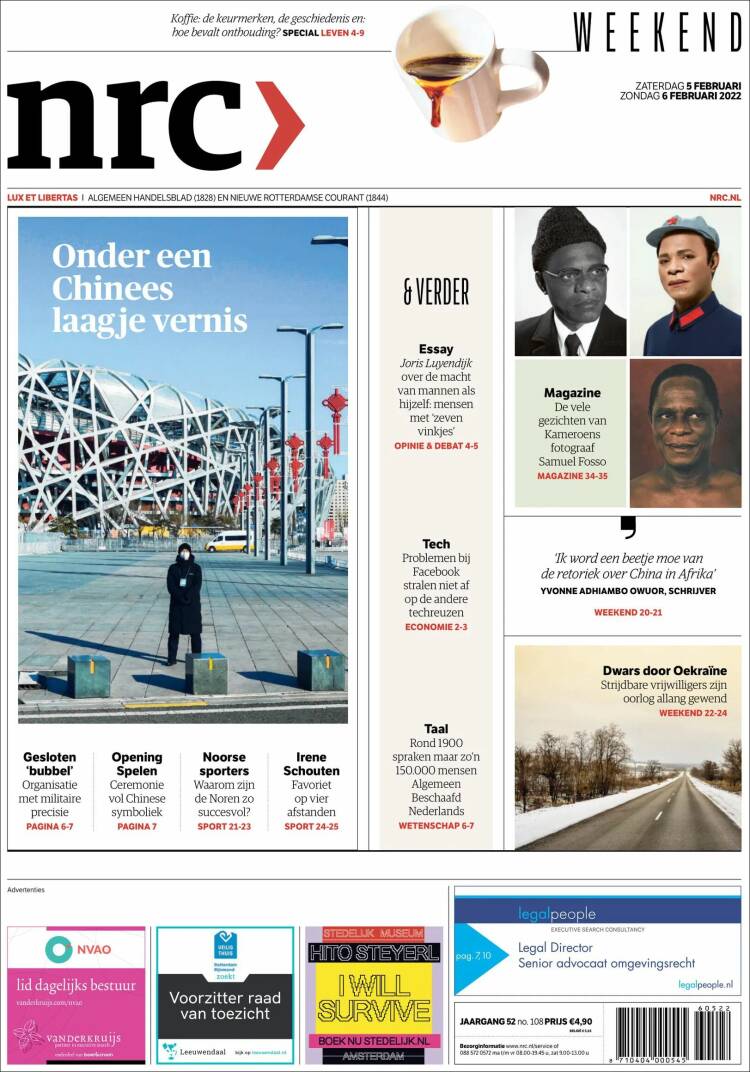 Portada de NRC Handelsblad (Pa&iacute;ses Bajos)