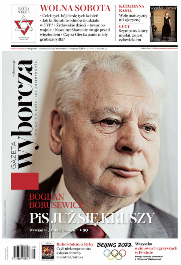 Portada de Gazeta Wyborcza (Polonia)