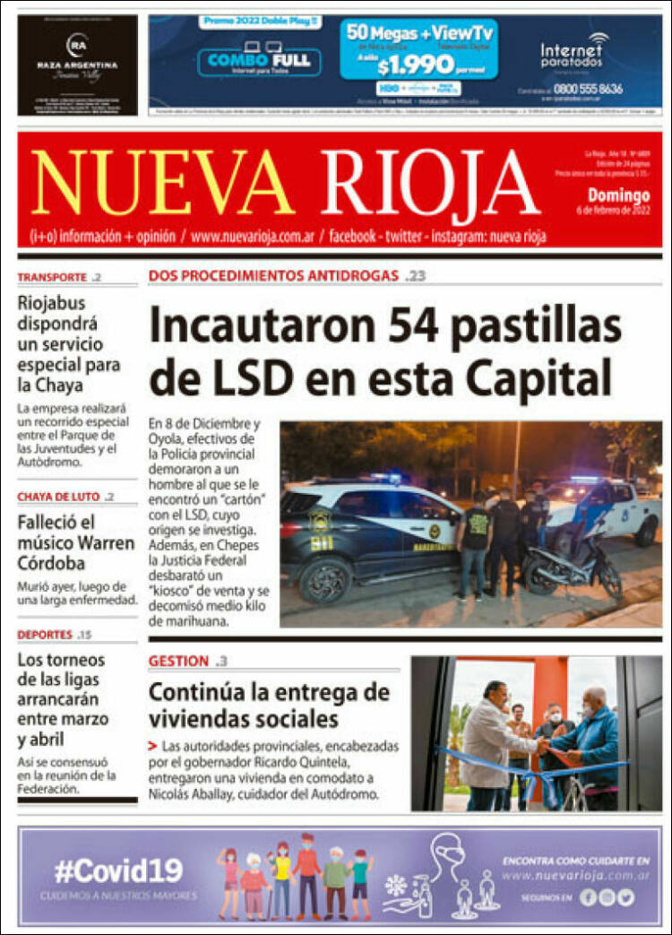 Portada de Nueva Rioja (Argentina)
