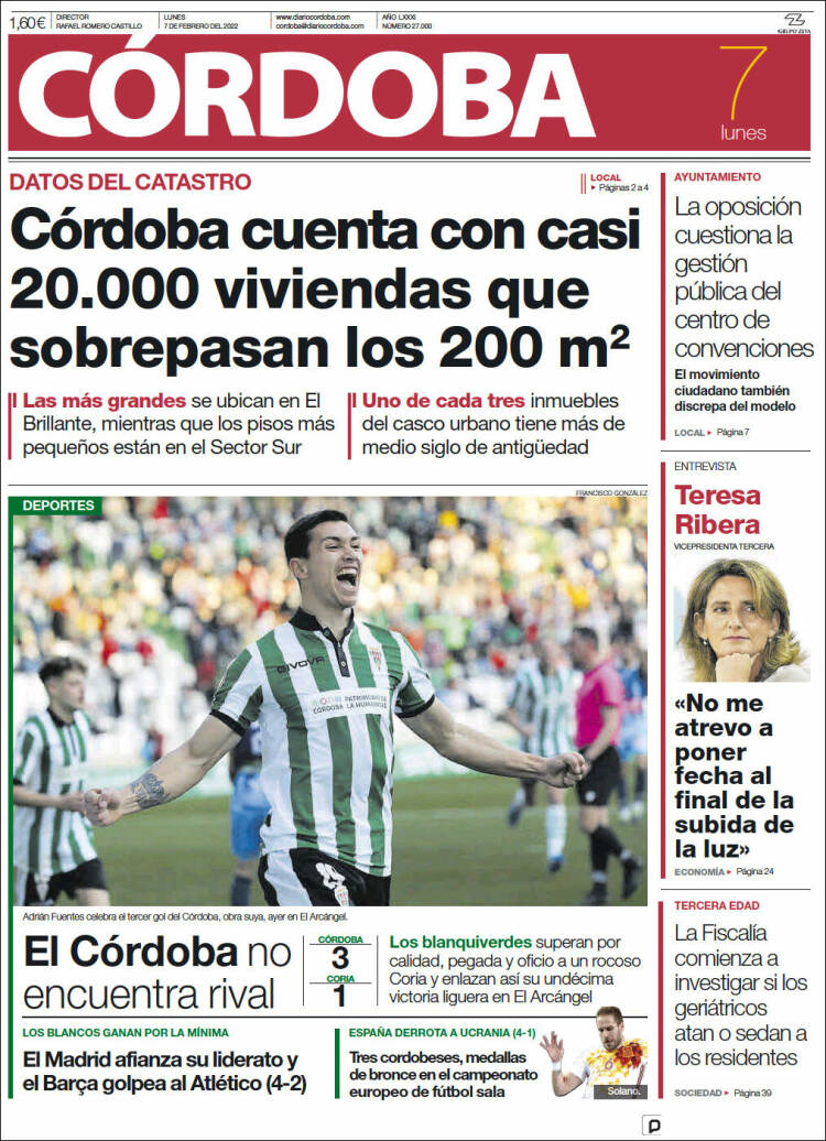 Portada de Diario de Córdoba (Espa&ntilde;a)