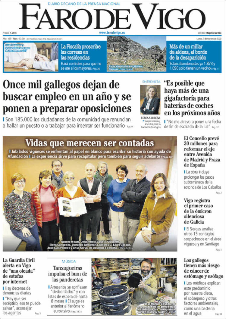 Portada de Faro de Vigo (Espa&ntilde;a)