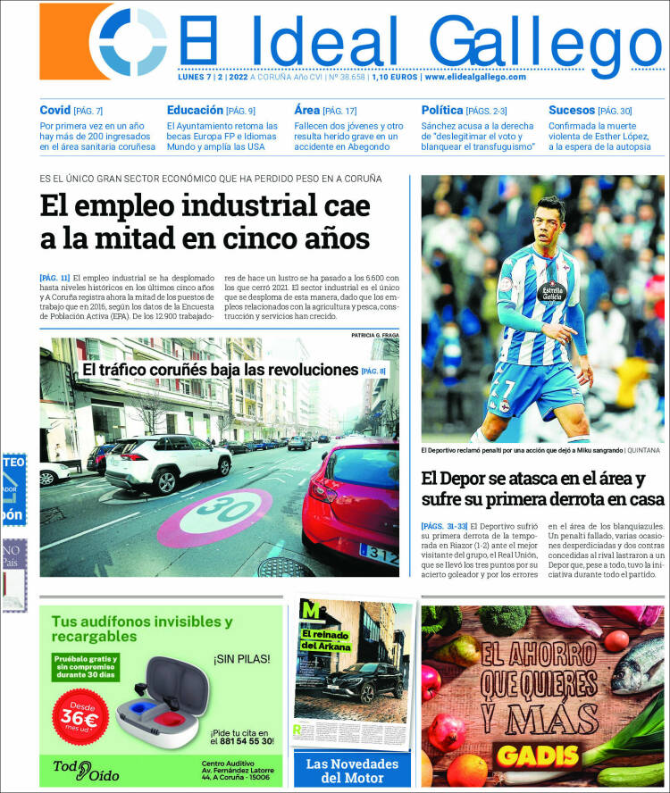Portada de El Ideal Gallego (Espa&ntilde;a)