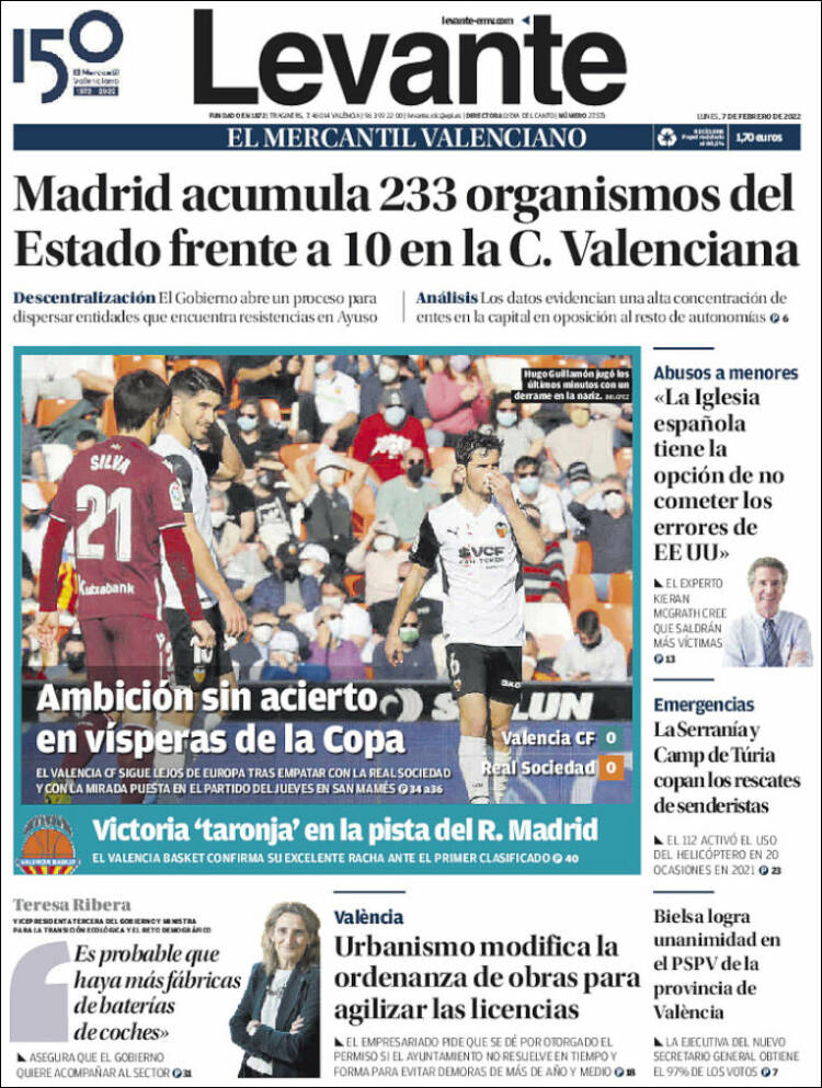 Portada de Levante (Espa&ntilde;a)