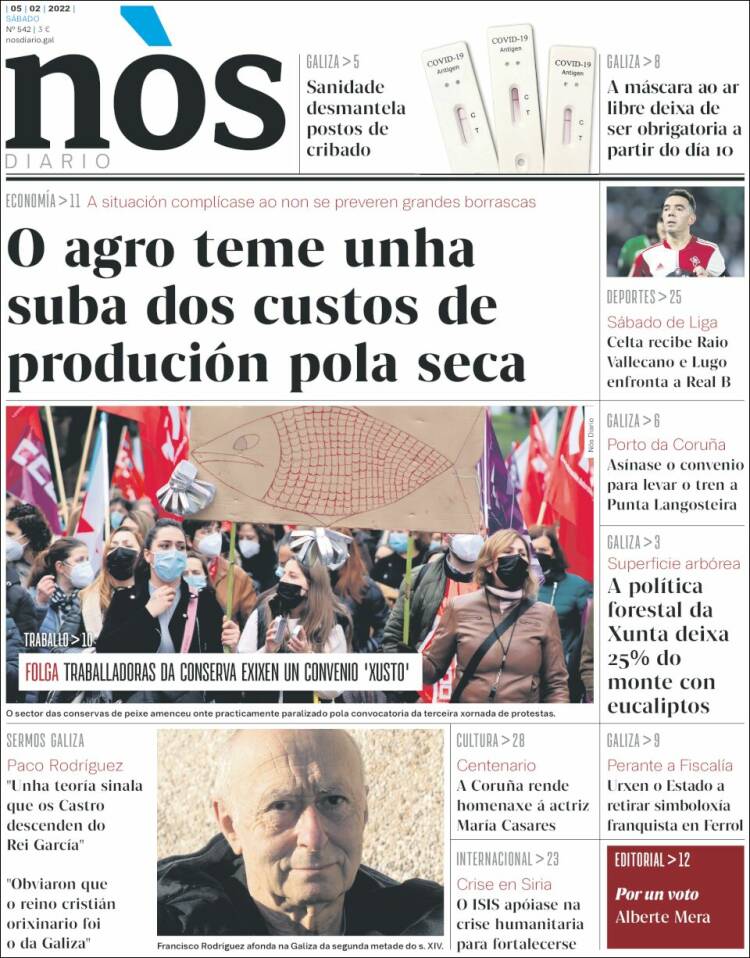Portada de Nòs Diario (Espa&ntilde;a)