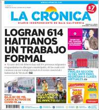 Portada de La Crónica de Baja California (México)